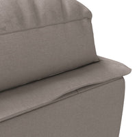 Thumbnail for Chaiselongue mit Kissen Taupe Stoff