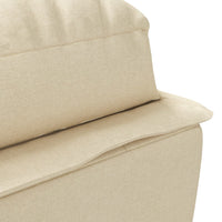 Thumbnail for Chaiselongue mit Kissen Creme Stoff