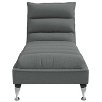 Thumbnail for Massage-Chaiselongue mit Kissen Dunkelgrau Stoff