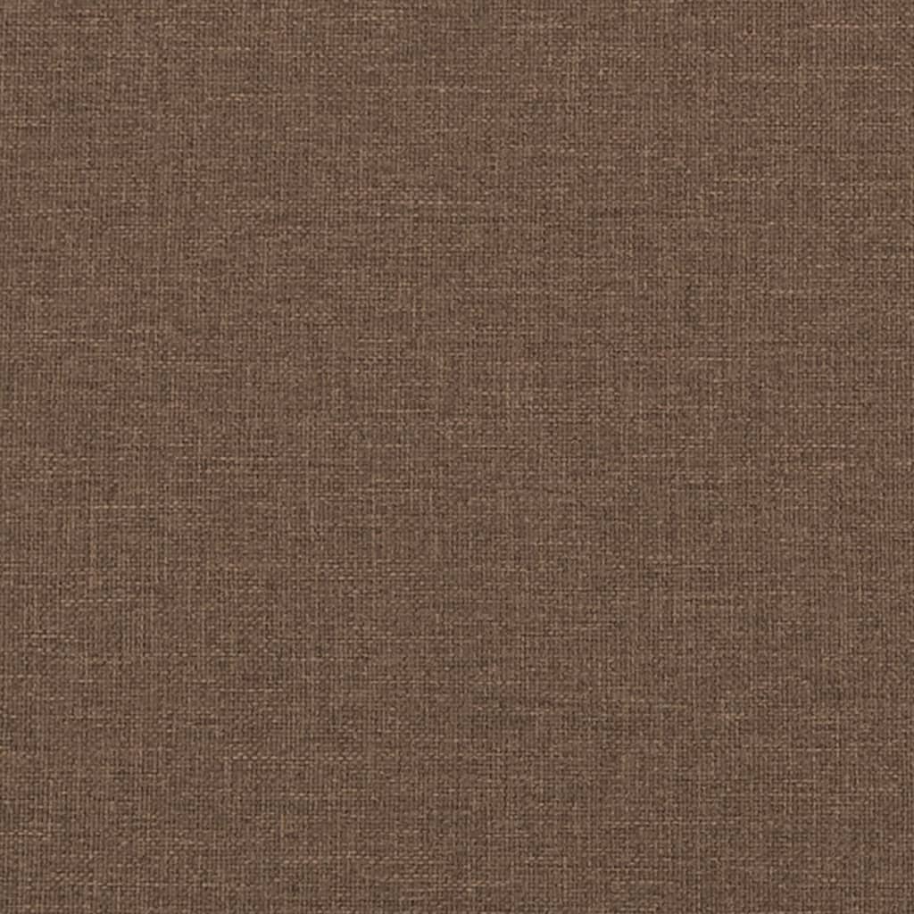 Massage-Chaiselongue mit Kissen Braun Stoff
