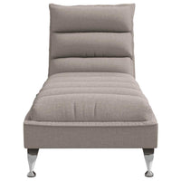 Thumbnail for Massage-Chaiselongue mit Kissen Taupe Stoff