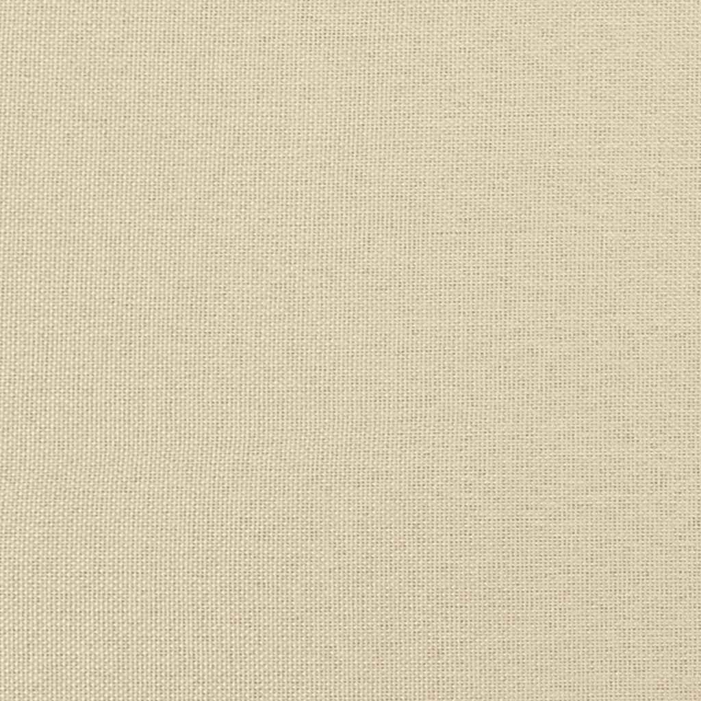 Massage-Chaiselongue mit Kissen Creme Stoff