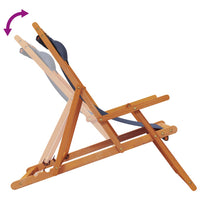 Thumbnail for Strandstühle 2 Stk. Klappbar Blau Stoff