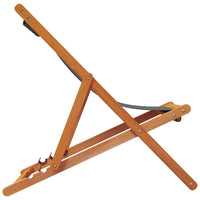 Thumbnail for Strandstühle 2 Stk. Klappbar Grau Stoff