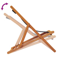 Thumbnail for Strandstühle 2 Stk. Klappbar Grau Stoff