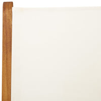 Thumbnail for Gartenstuhl Verstellbar 6 Stk. Cremeweiß Stoff und Massivholz