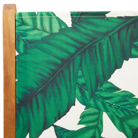 Thumbnail for Gartenstühle Verstellbar 6 Stk. Grün Stoff und Massivholz