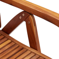 Thumbnail for Gartenstühle 4 Stk. Verstellbar 56x72x107 cm Massivholz Akazie
