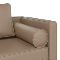 Thumbnail for Chaiselongue mit Kissen Cappuccino Kunstleder
