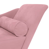 Thumbnail for Chaiselongue mit Kissen Rosa Samt