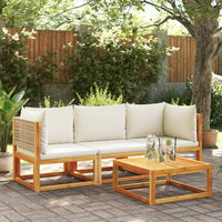 Thumbnail for Garten-Ecksofa mit Kissen Massivholz Akazie