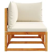 Thumbnail for Gartensofa mit Kissen 2-Sitzer Massivholz Akazie