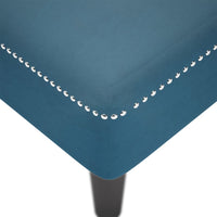 Thumbnail for Chaiselongue mit Kissen und Rechter Armlehne Blau Samt