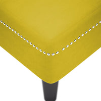 Thumbnail for Chaiselongue mit Kissen und Rechter Armlehne Gelb Samt