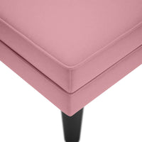 Thumbnail for Chaiselongue mit Kissen und Rechter Armlehne Rosa Samt