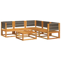 Thumbnail for 6-tlg. Garten-Sofagarnitur mit Kissen Massivholz Akazie