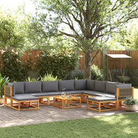Thumbnail for 11-tlg. Garten-Sofagarnitur mit Kissen Massivholz Akazie