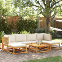 Thumbnail for 7-tlg. Garten-Sofagarnitur mit Kissen Massivholz Akazie