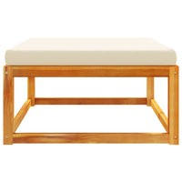 Thumbnail for Gartenhocker mit Kissen 65x65x29 cm Massivholz Akazie