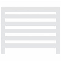 Thumbnail for Heizkörperverkleidung Weiß 104x20x82 cm Holzwerkstoff