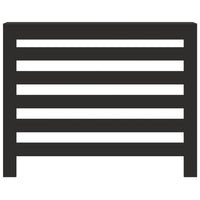Thumbnail for Heizkörperverkleidung Schwarz 104x20x82 cm Holzwerkstoff
