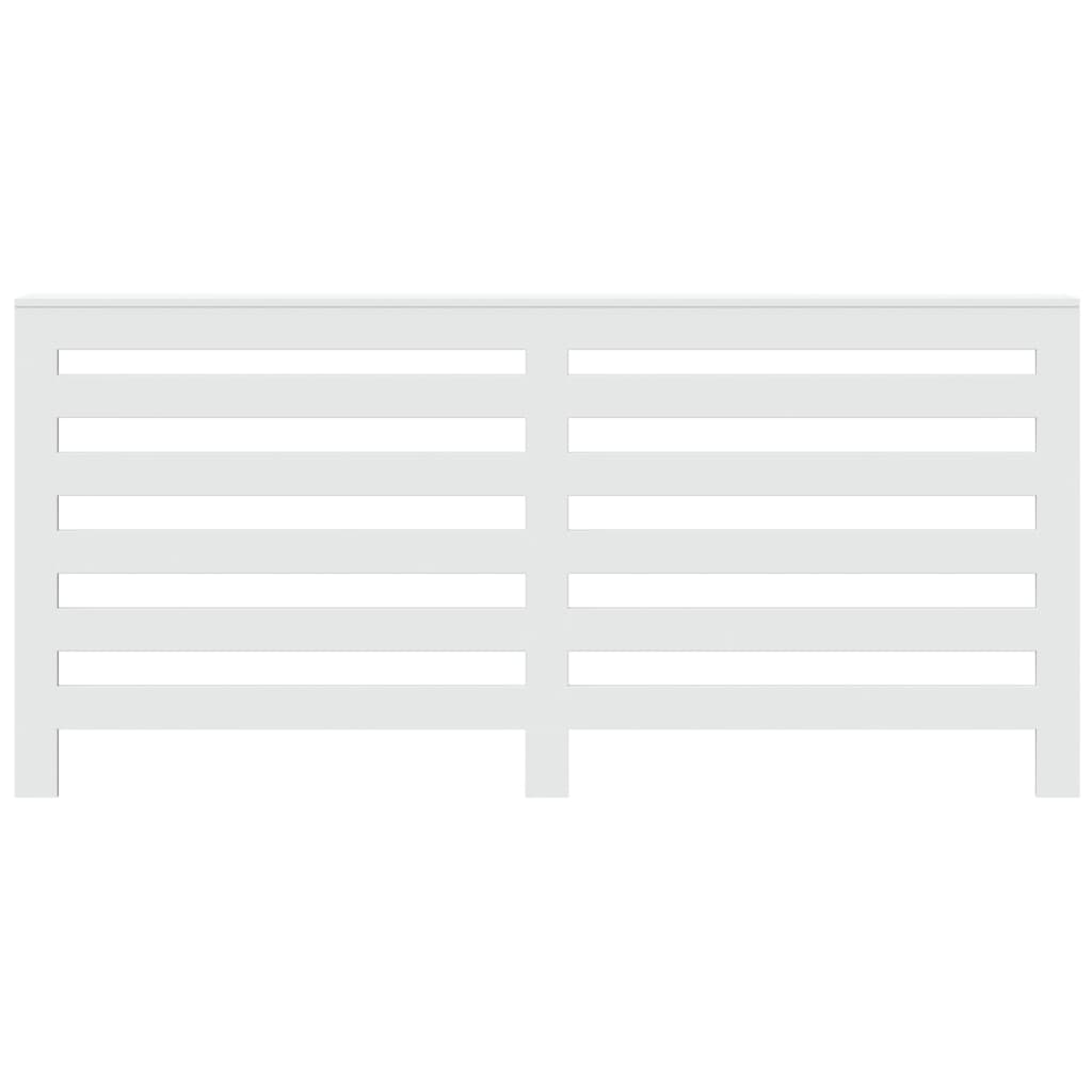 Heizkörperverkleidung Weiß 175x20x82 cm Holzwerkstoff