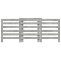 Thumbnail for Heizkörperverkleidung Betongrau 205x21,5x83,5 cm Holzwerkstoff