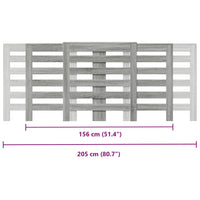 Thumbnail for Heizkörperverkleidung Grau Sonoma 205x21,5x83,5 cm