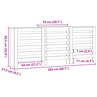 Thumbnail for Heizkörperverkleidung Eichen-Optik 205x21,5x83,5 cm
