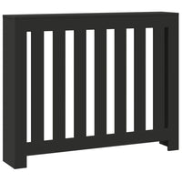 Thumbnail for Heizkörperverkleidung Schwarz 104x20x82 cm Holzwerkstoff