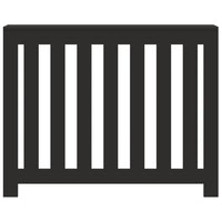 Thumbnail for Heizkörperverkleidung Schwarz 104x20x82 cm Holzwerkstoff