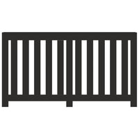 Thumbnail for Heizkörperverkleidung Schwarz 149x20x82 cm Holzwerkstoff