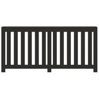 Thumbnail for Heizkörperverkleidung Schwarz 175x20x82 cm Holzwerkstoff