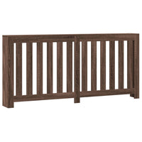 Thumbnail for Heizkörperverkleidung Braun Eiche 175x20x82 cm Holzwerkstoff