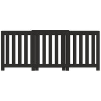 Thumbnail for Heizkörperverkleidung Schwarz 205x21,5x83,5 cm Holzwerkstoff