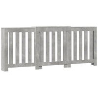 Thumbnail for Heizkörperverkleidung Betongrau 205x21,5x83,5 cm Holzwerkstoff