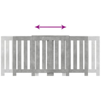 Thumbnail for Heizkörperverkleidung Betongrau 205x21,5x83,5 cm Holzwerkstoff