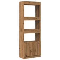 Thumbnail for Highboard Artisan-Eiche 63x33x180 cm Holzwerkstoff