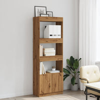 Thumbnail for Highboard Artisan-Eiche 63x33x180 cm Holzwerkstoff