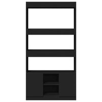 Thumbnail for Highboard Schwarz 92x33x180 cm Holzwerkstoff