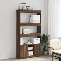 Thumbnail for Highboard Braun Eichen-Optik 92x33x180 cm Holzwerkstoff
