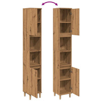 Thumbnail for Badschrank Artisan-Eiche 30x30x190 cm Holzwerkstoff