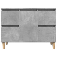 Thumbnail for Waschbeckenunterschrank Betongrau 80x33x60 cm Holzwerkstoff