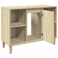 Thumbnail for Badschrank Sonoma-Eiche 80x33x60 cm Holzwerkstoff