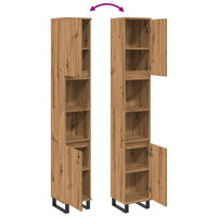Thumbnail for Badschrank Artisan-Eiche 30x30x190 cm Holzwerkstoff
