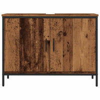 Thumbnail for Waschbeckenunterschrank Altholz-Optik 60x33x60 cm Holzwerkstoff