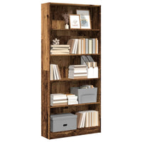 Thumbnail for Bücherregal Altholz-Optik 80x24x176 cm Holzwerkstoff