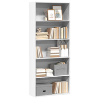 Thumbnail for Bücherregal Weiß 80x30x189 cm Holzwerkstoff