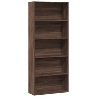 Thumbnail for Bücherregal Braun Eichen-Optik 80x30x189 cm Holzwerkstoff