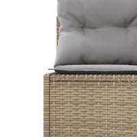 Thumbnail for Gartensofa mit Kissen Rund Beige Poly-Rattan